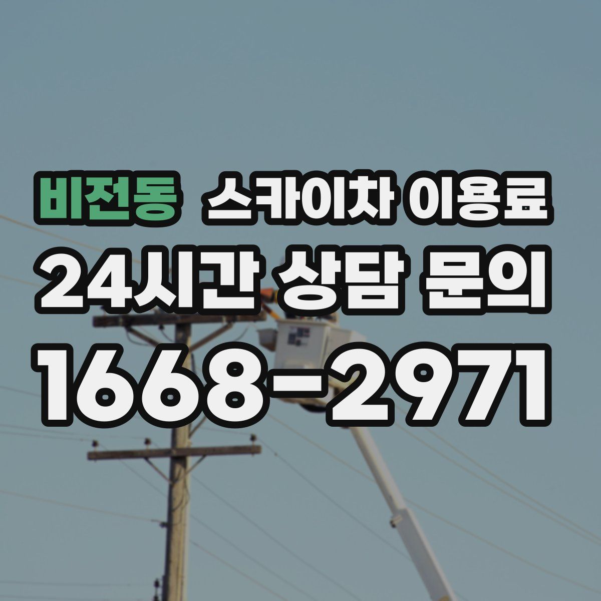 비전동 스카이차 이용료