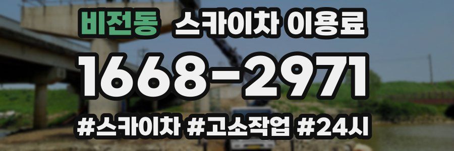 비전동 스카이차 이용료