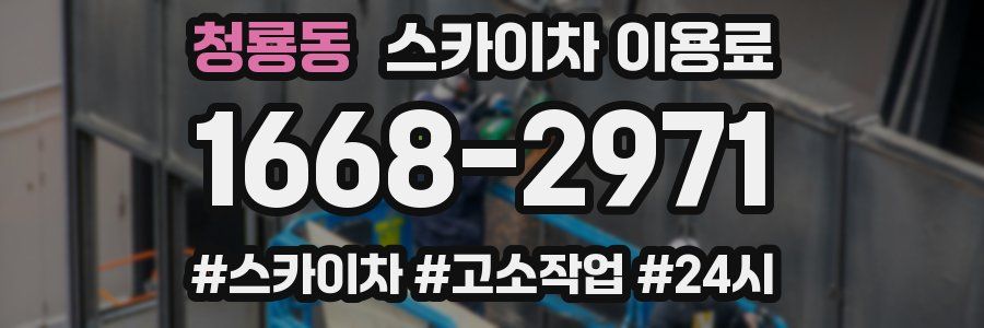 청룡동 스카이차 이용료