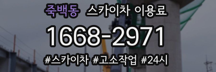 죽백동 스카이차 이용료
