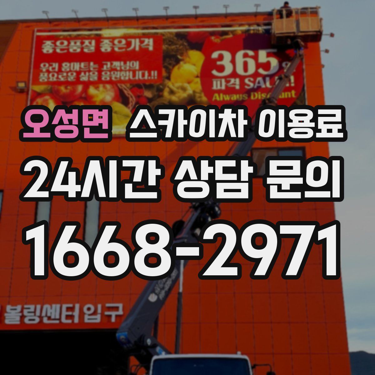 오성면 스카이차 이용료