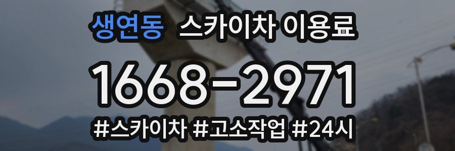 생연동 스카이차 이용료