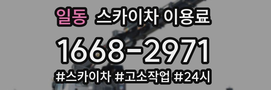 일동 스카이차 이용료