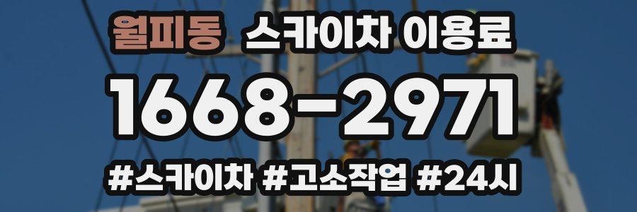 월피동 스카이차 이용료