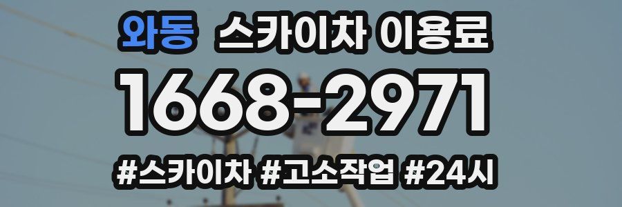 와동 스카이차 이용료