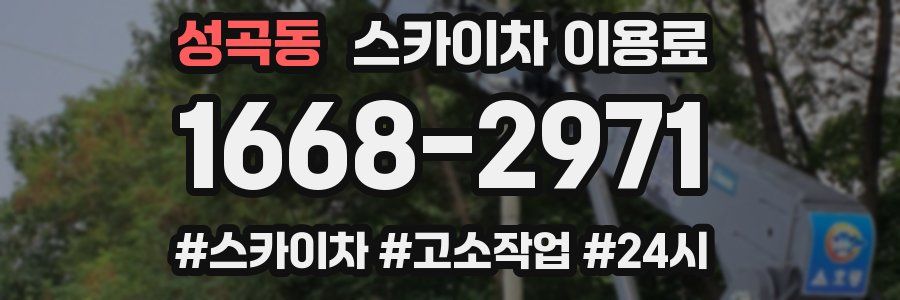성곡동 스카이차 이용료