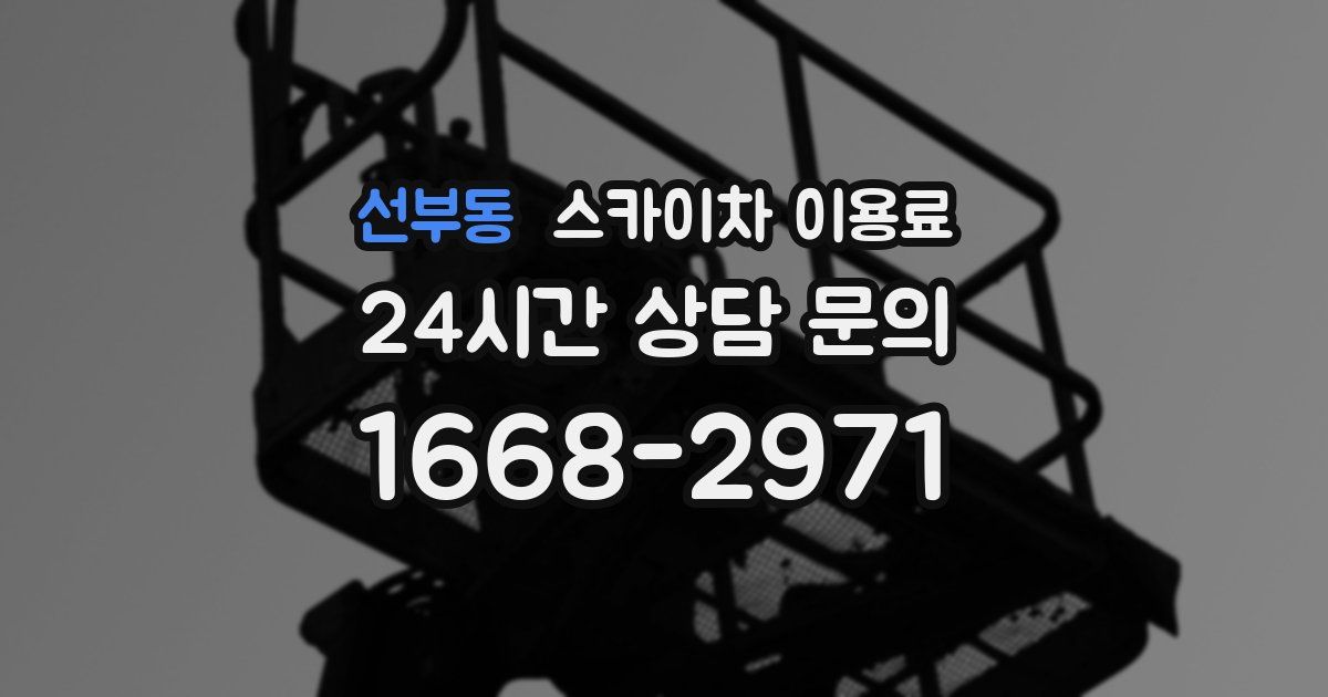 선부동 스카이차 이용료