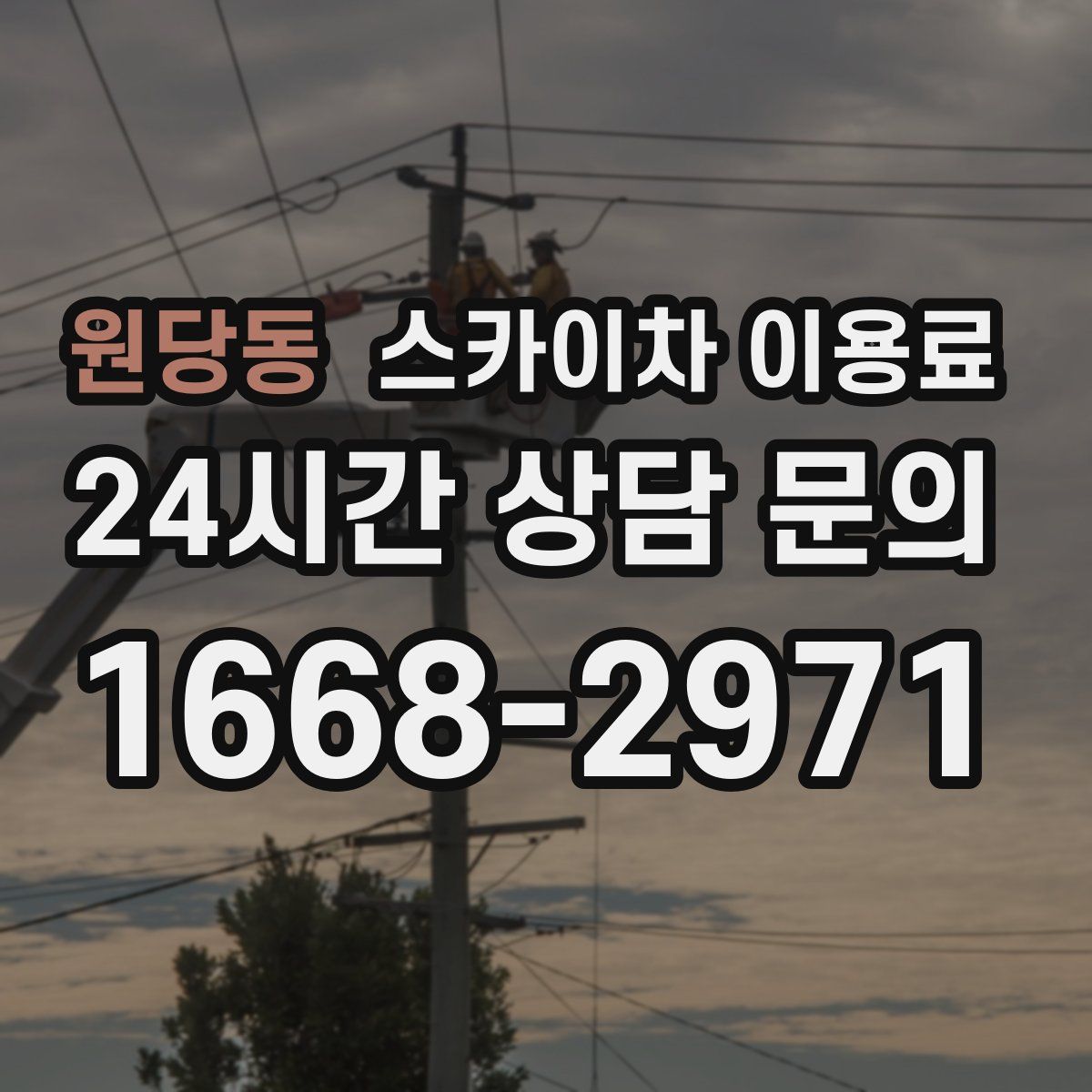 원당동 스카이차 이용료