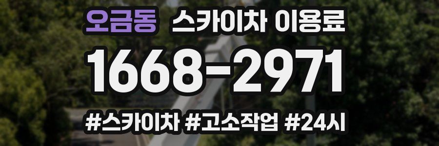 오금동 스카이차 이용료