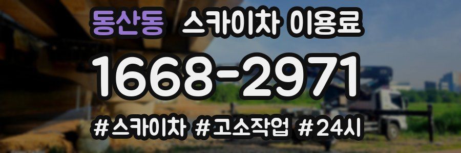 동산동 스카이차 이용료