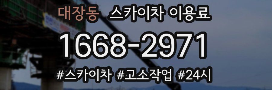 대장동 스카이차 이용료