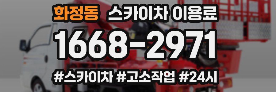 화정동 스카이차 이용료