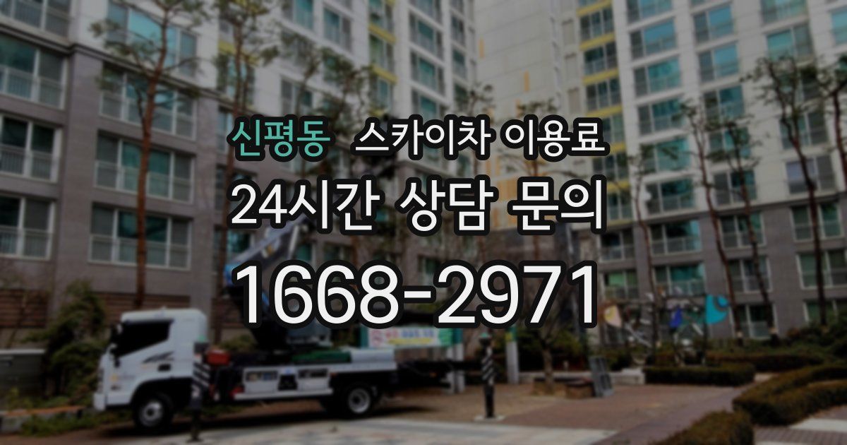 신평동 스카이차 이용료