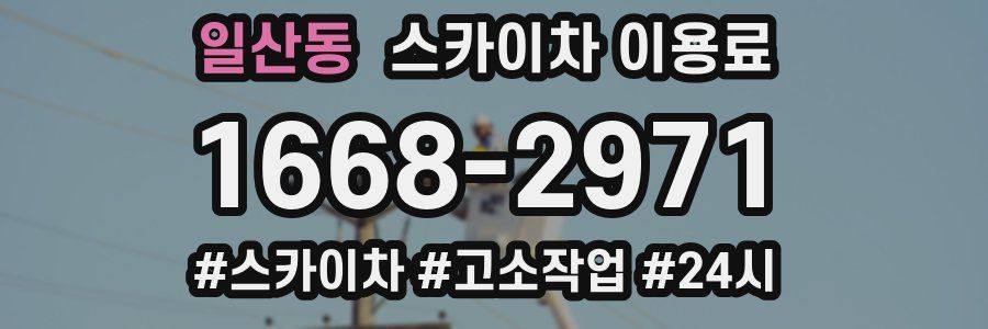 일산동 스카이차 이용료