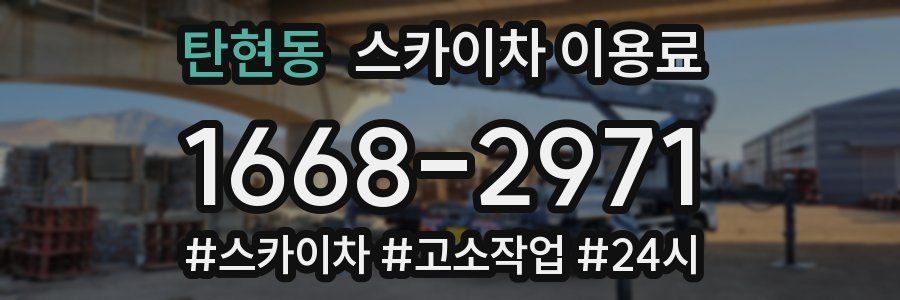 탄현동 스카이차 이용료