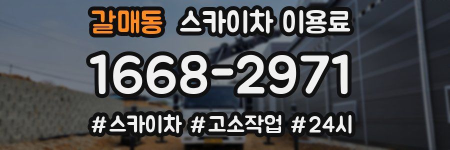 갈매동 스카이차 이용료