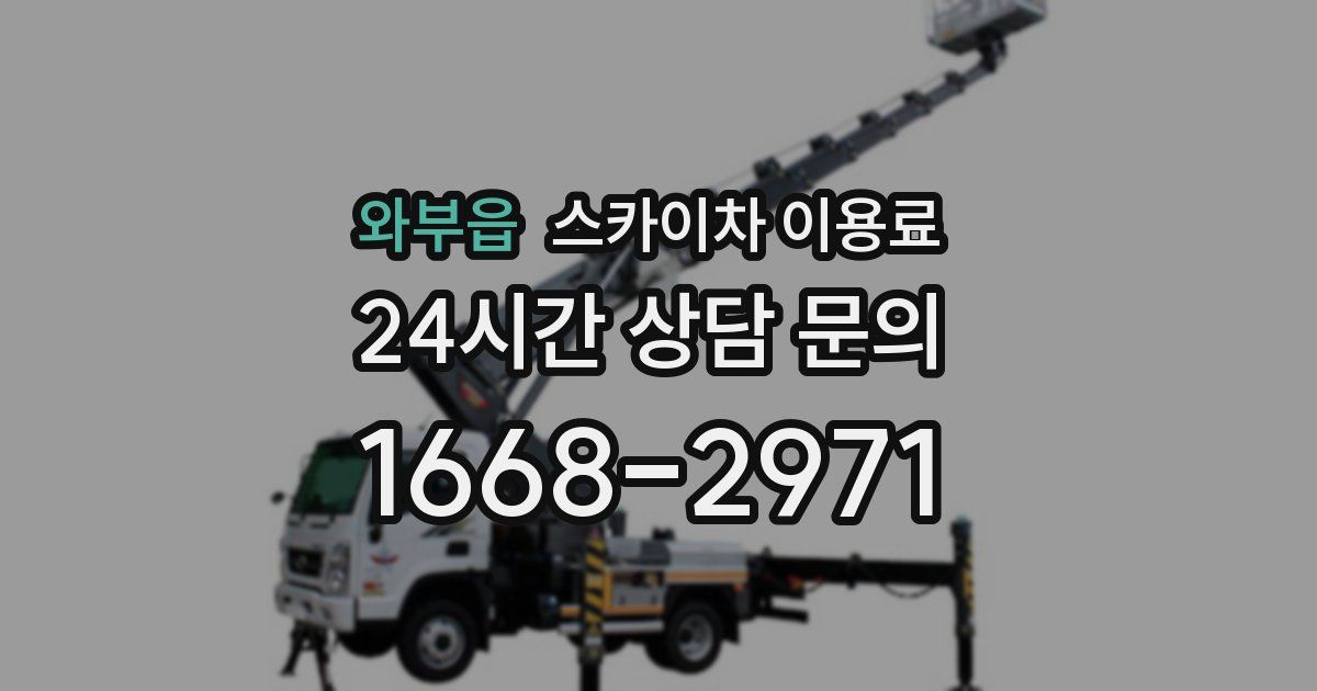 와부읍 스카이차 이용료