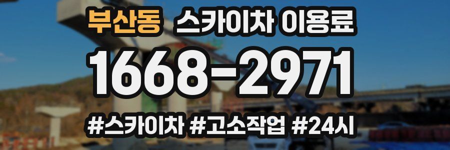 부산동 스카이차 이용료