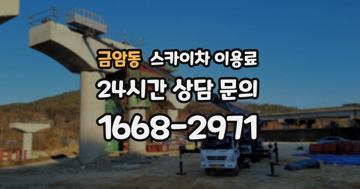 금암동 스카이차 이용료