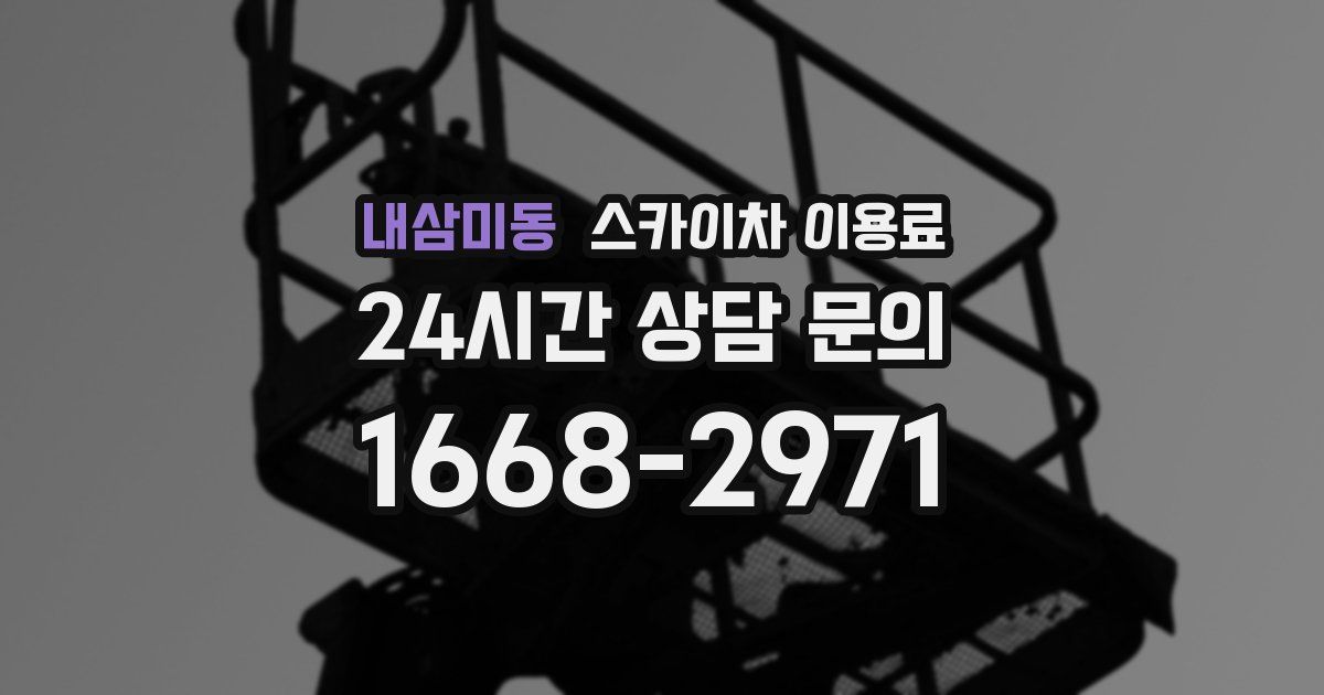 내삼미동 스카이차 이용료