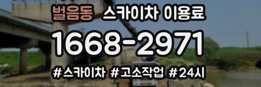 벌음동 스카이차 이용료