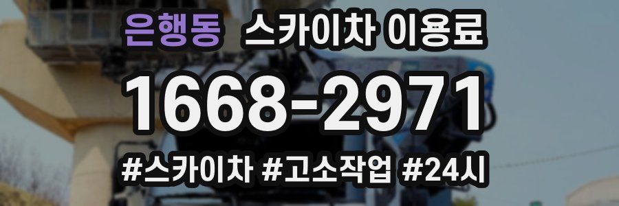 은행동 스카이차 이용료
