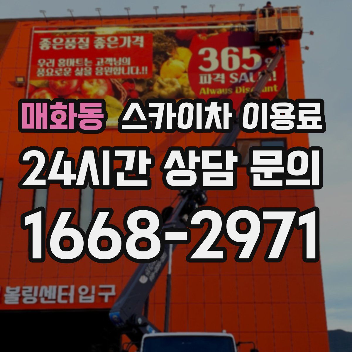 매화동 스카이차 이용료