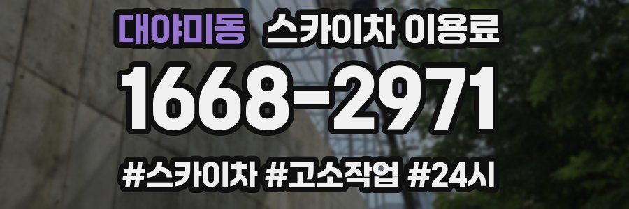 대야미동 스카이차 이용료