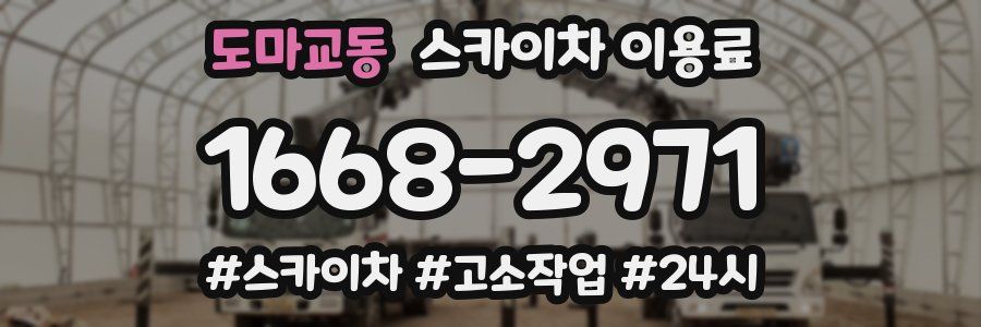 도마교동 스카이차 이용료