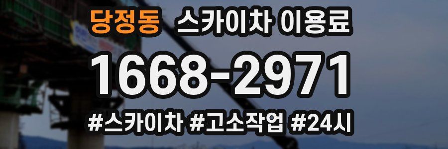 당정동 스카이차 이용료