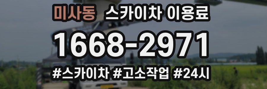 미사동 스카이차 이용료