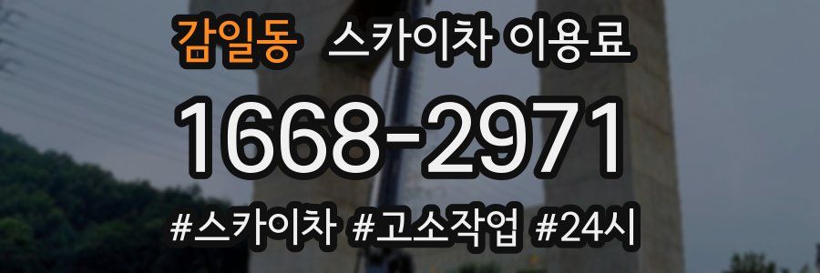 감일동 스카이차 이용료