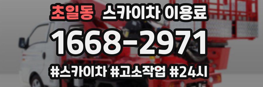 초일동 스카이차 이용료