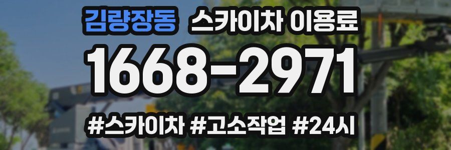 김량장동 스카이차 이용료