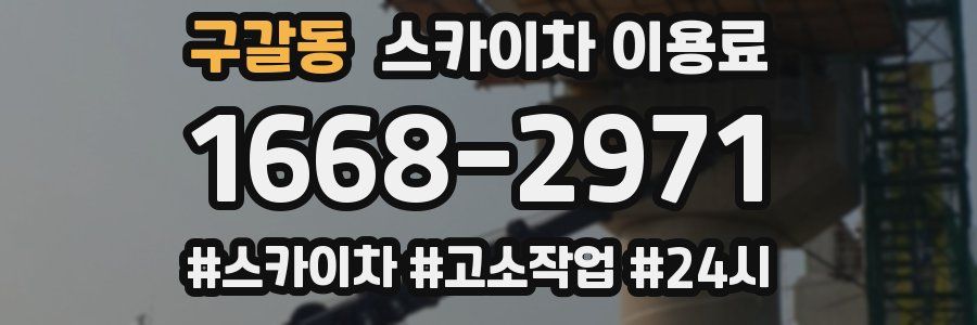 구갈동 스카이차 이용료