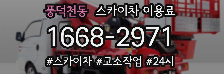 풍덕천동 스카이차 이용료