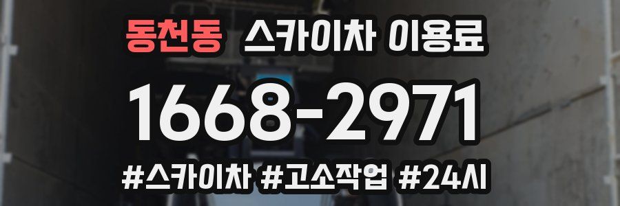 동천동 스카이차 이용료