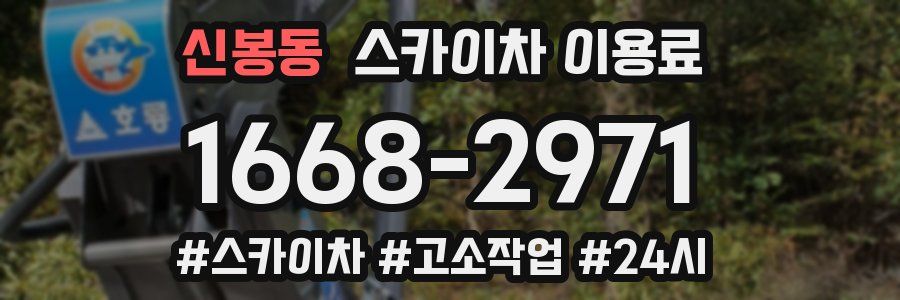 신봉동 스카이차 이용료