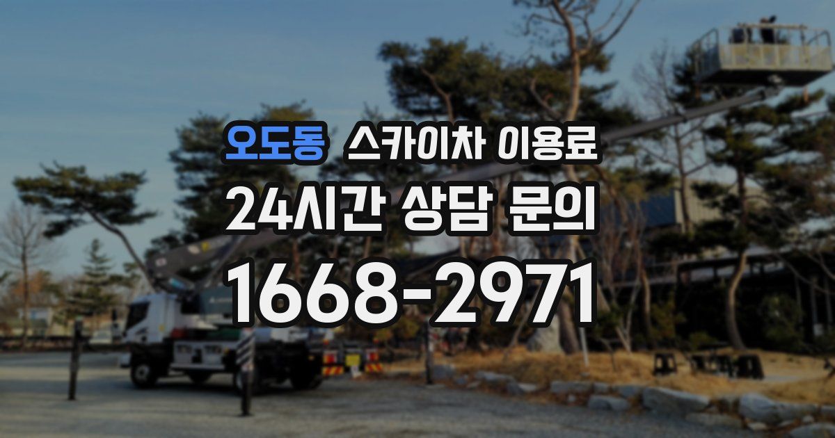 오도동 스카이차 이용료