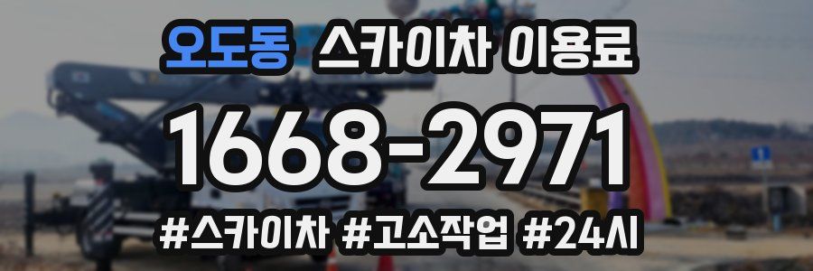 오도동 스카이차 이용료