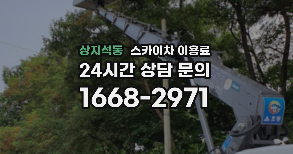 상지석동 스카이차 이용료