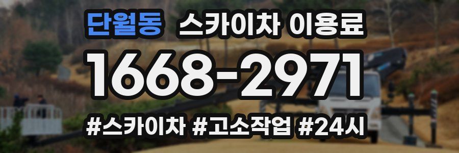 단월동 스카이차 이용료