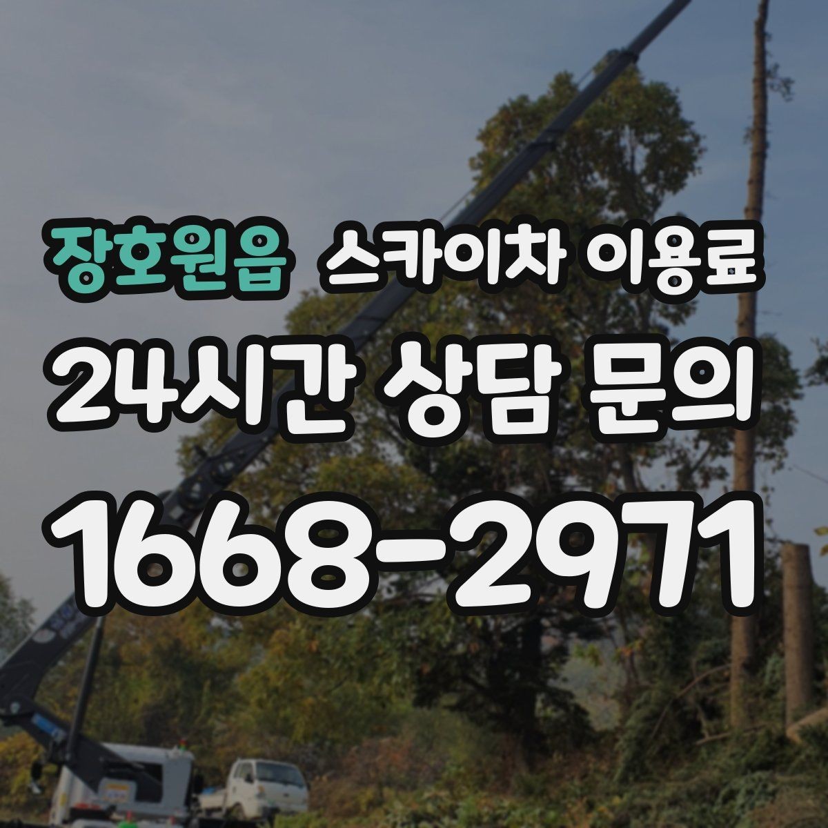 장호원읍 스카이차 이용료 결정에 필요한 현장 정보 정리