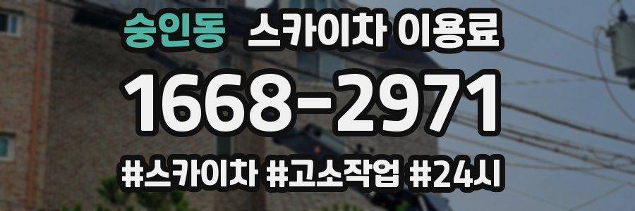 숭인동 스카이차 이용료