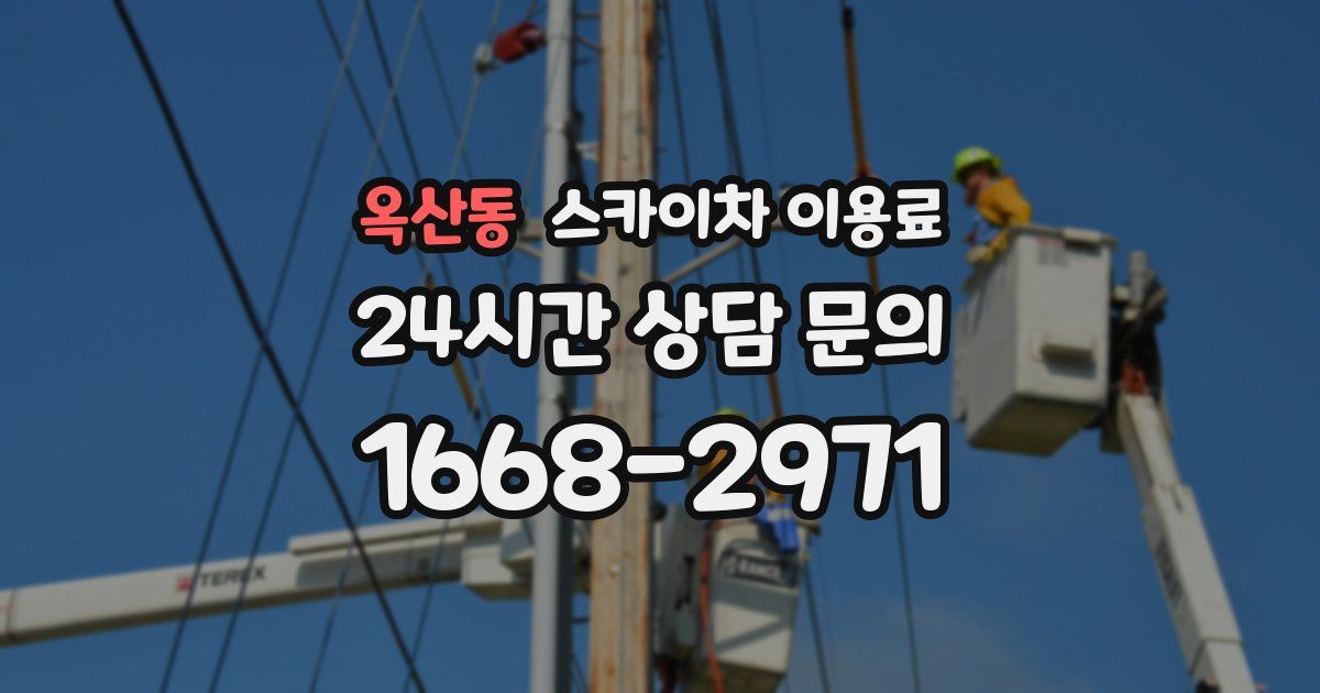 옥산동 스카이차 이용료