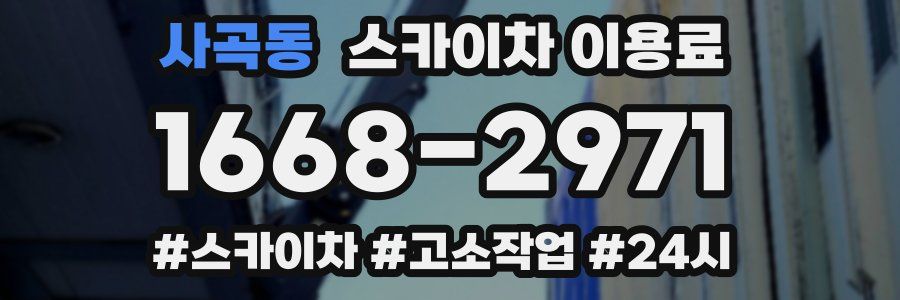 사곡동 스카이차 이용료