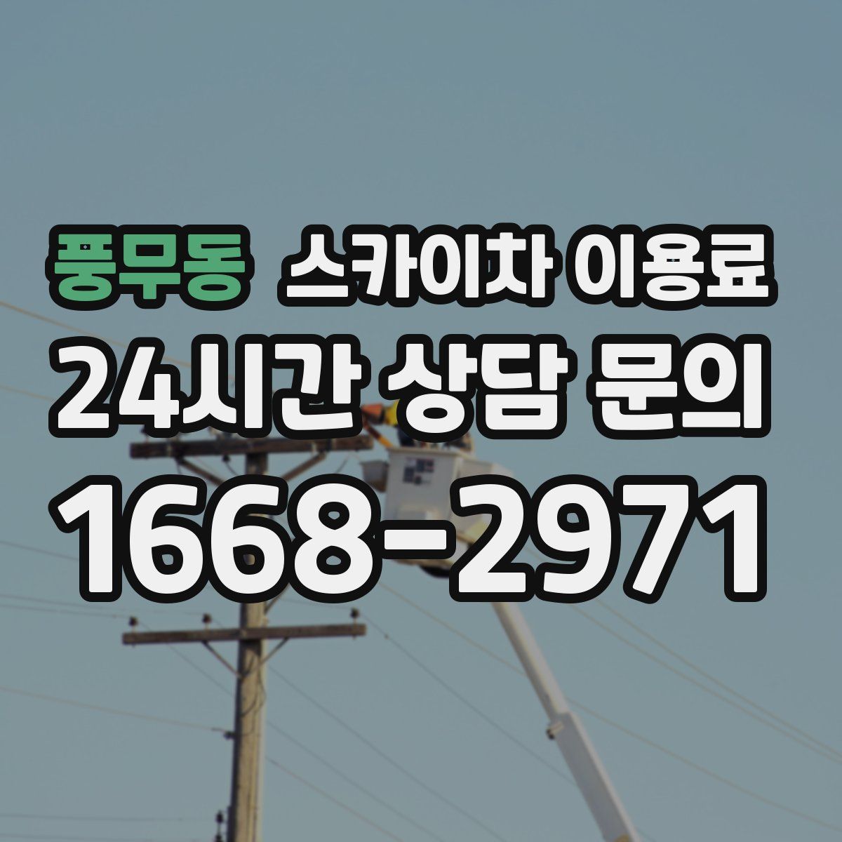 풍무동 스카이차 이용료