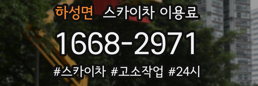 하성면 스카이차 이용료