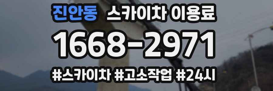 진안동 스카이차 이용료