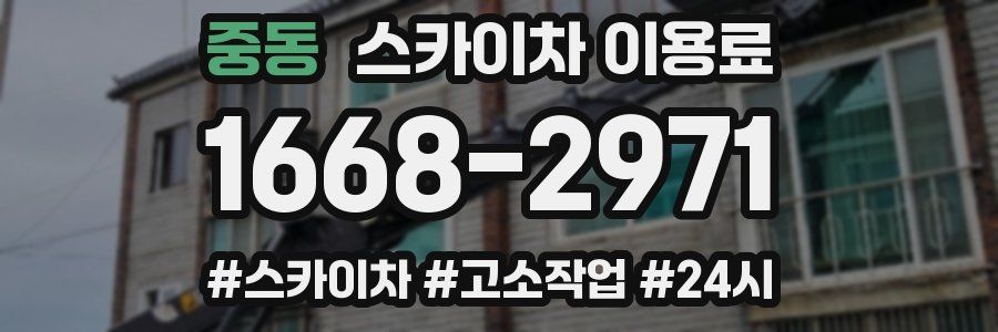 중동 스카이차 이용료